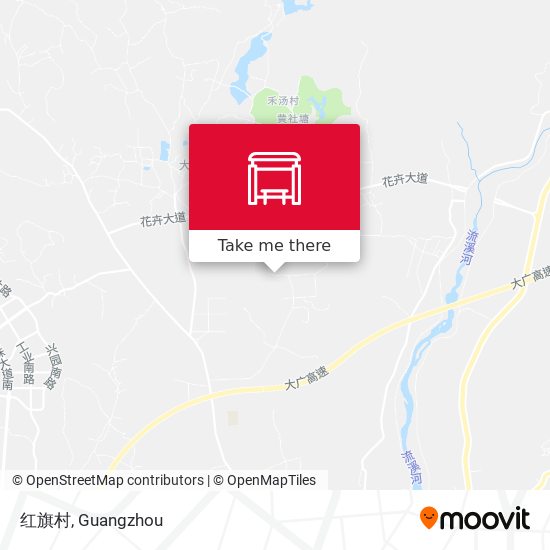 红旗村 map