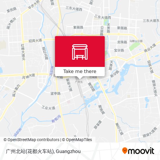 广州北站(花都火车站) map