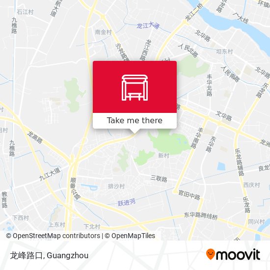 龙峰路口 map