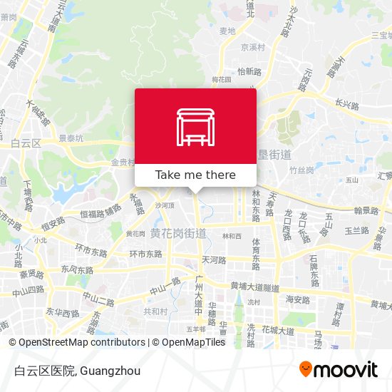 白云区医院 map