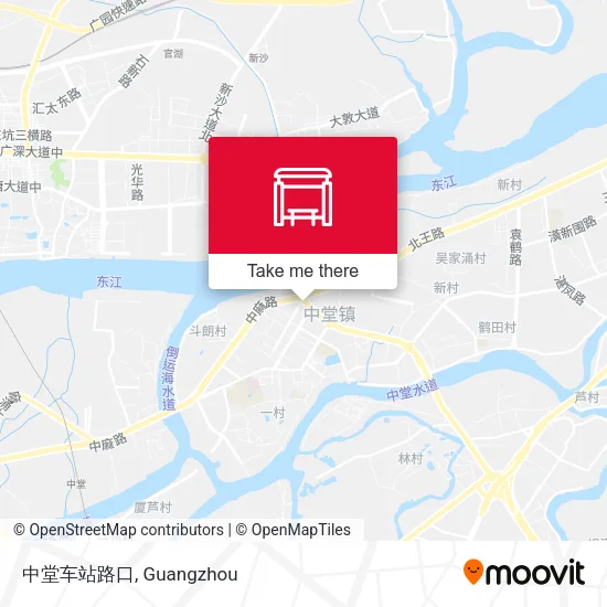 中堂车站路口 map