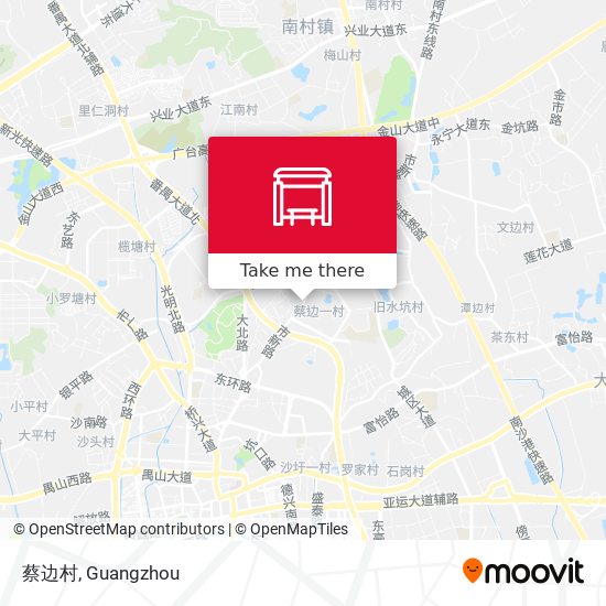 蔡边村 map