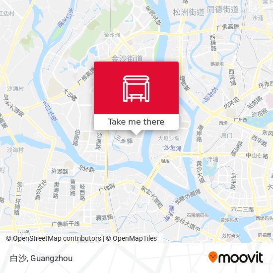 白沙 map