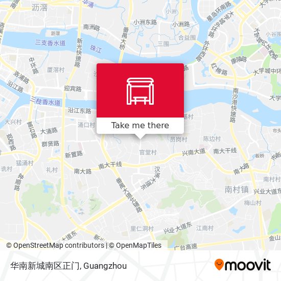 华南新城南区正门 map