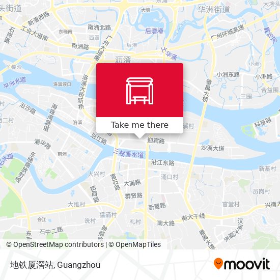 地铁厦滘站 map