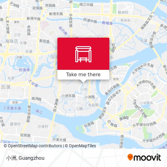 小洲 map