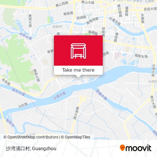 沙湾涌口村 map