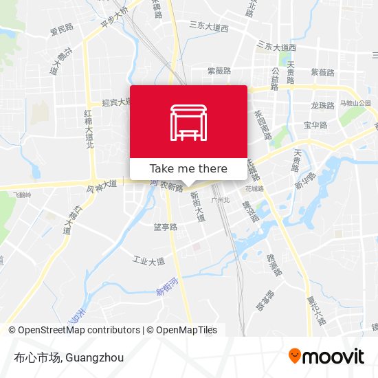 布心市场 map