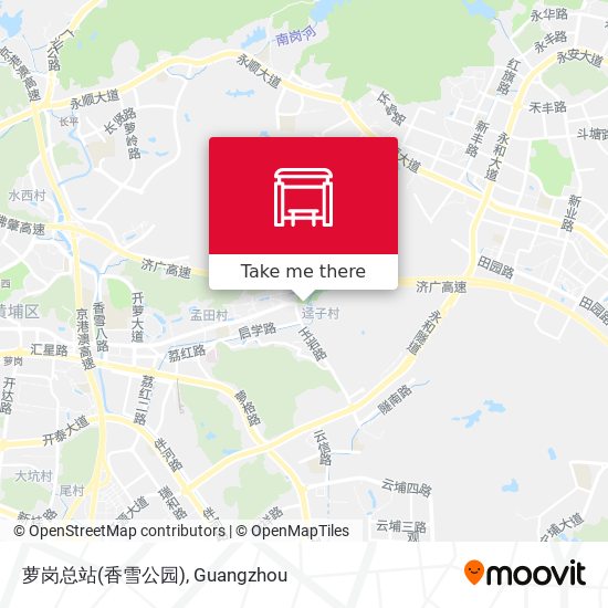 萝岗总站(香雪公园) map