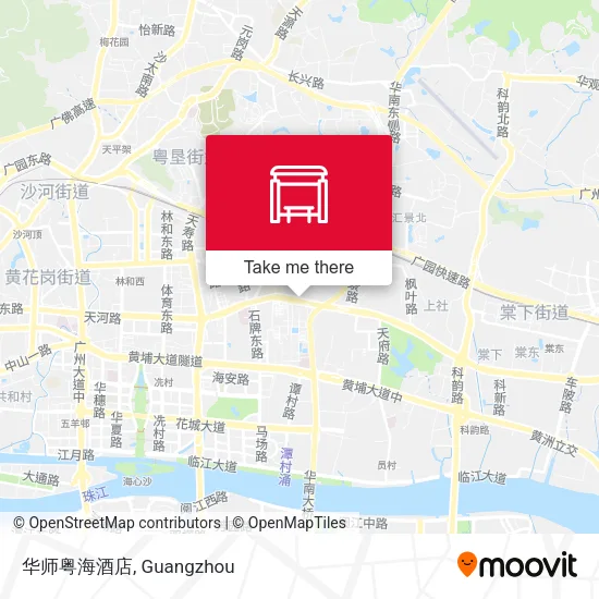 华师粤海酒店 map