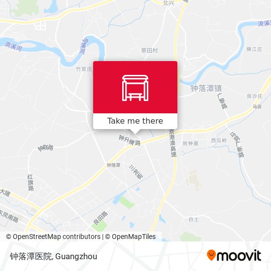 钟落潭医院 map