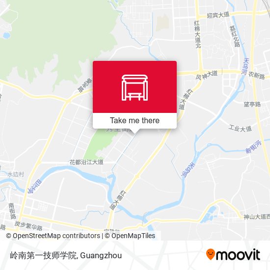 岭南第一技师学院 map