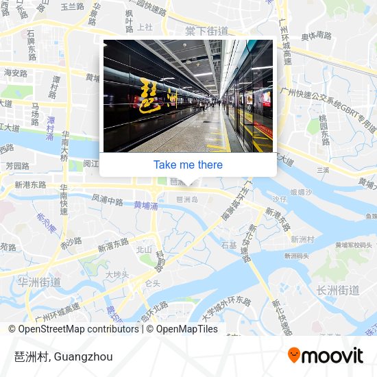琶洲村 map