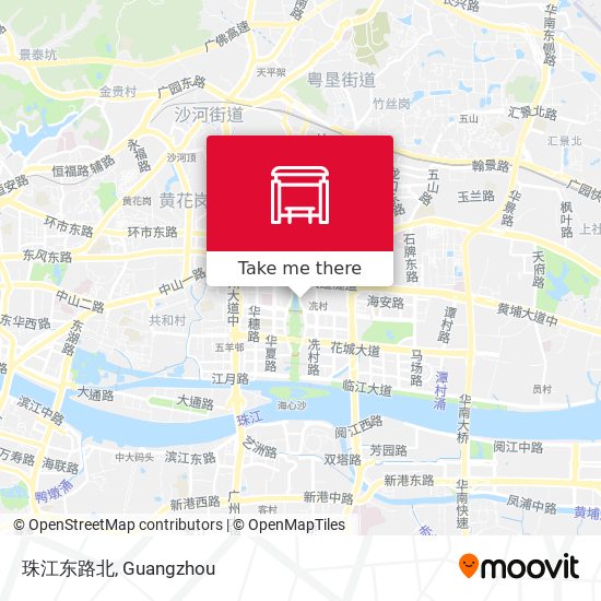 珠江东路北 map