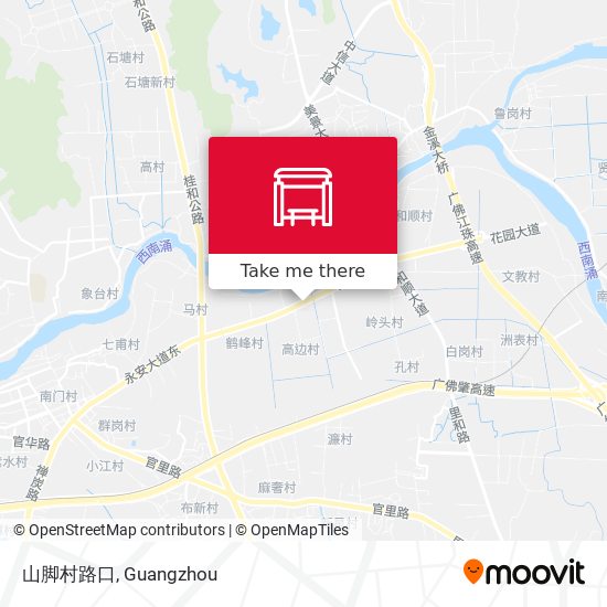 山脚村路口 map