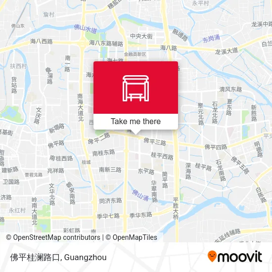 佛平桂澜路口 map