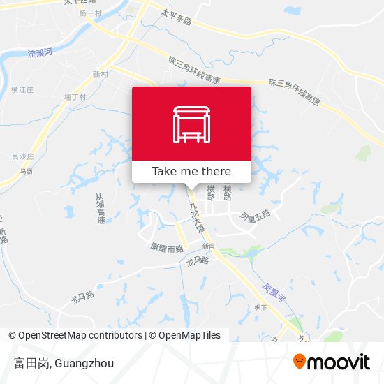 富田岗 map