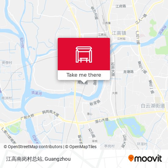 江高南岗村总站 map