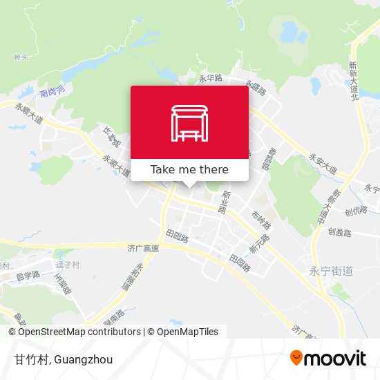 甘竹村 map