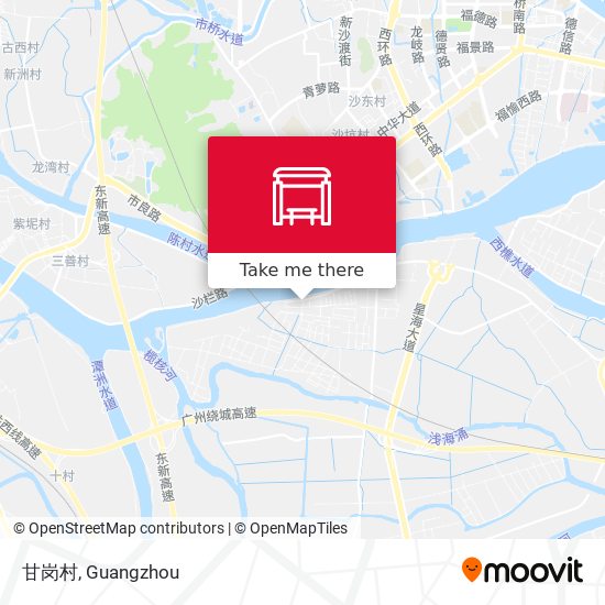 甘岗村 map