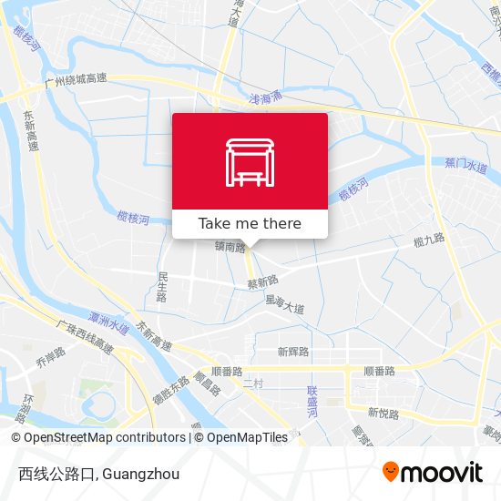 西线公路口 map