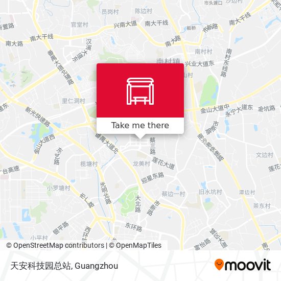 天安科技园总站 map