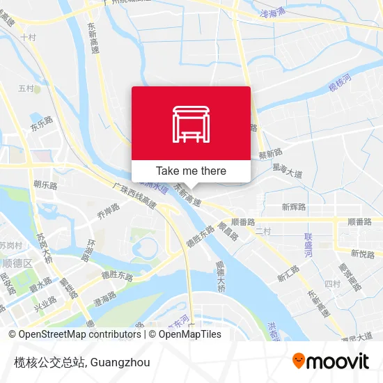 榄核公交总站 map