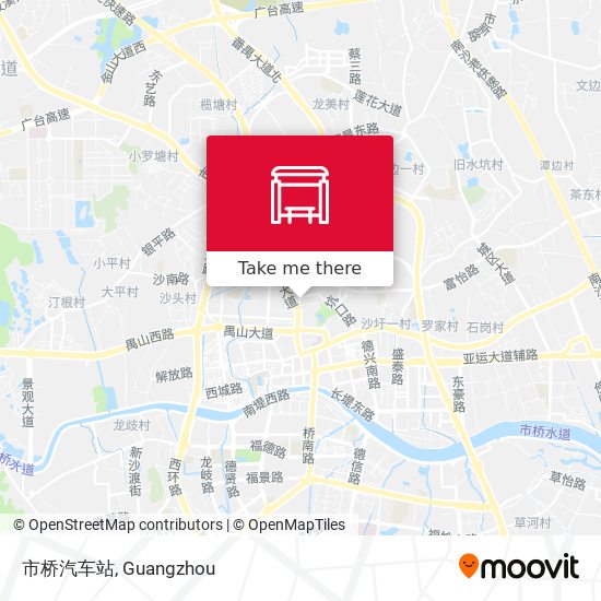 市桥汽车站 map