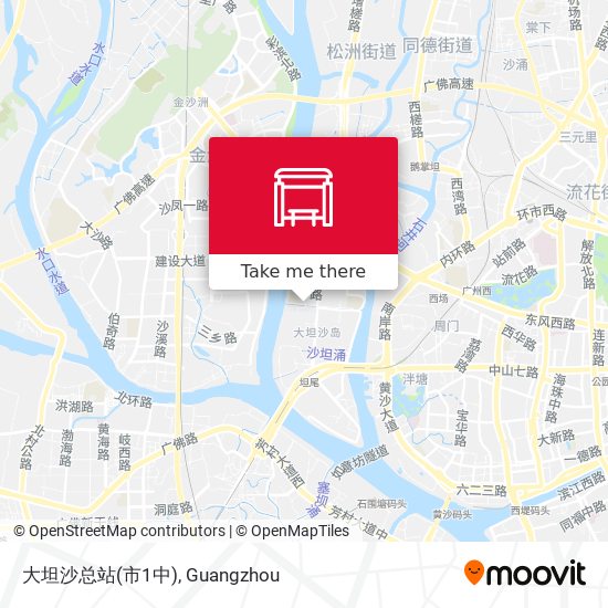 大坦沙总站(市1中) map
