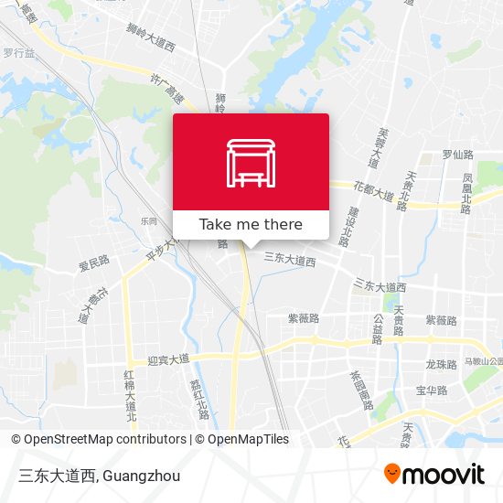 三东大道西 map