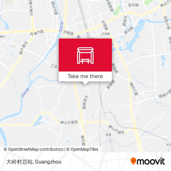 大岭村总站 map