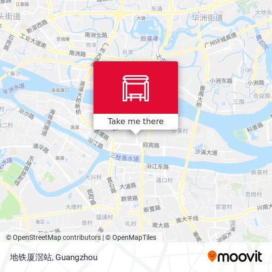 地铁厦滘站 map
