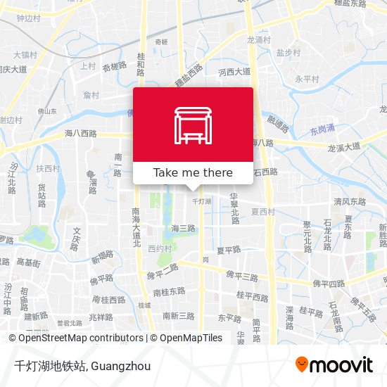 千灯湖地铁站 map