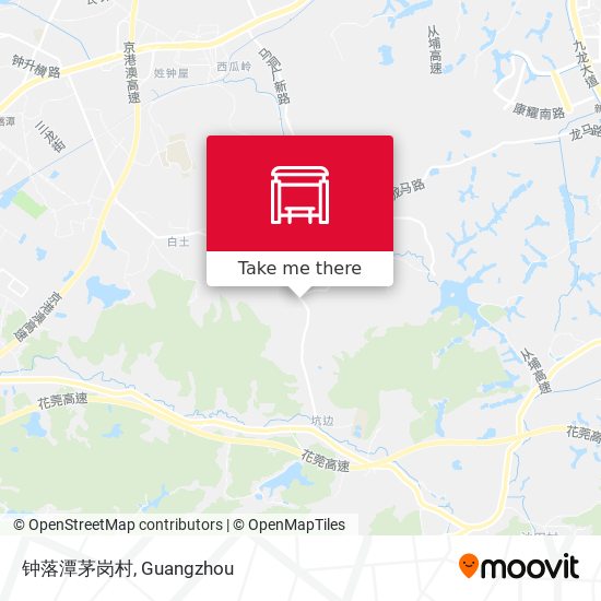 钟落潭茅岗村 map