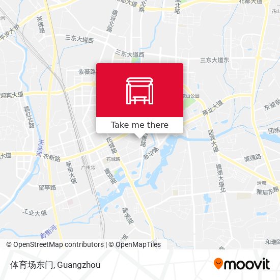 体育场东门 map