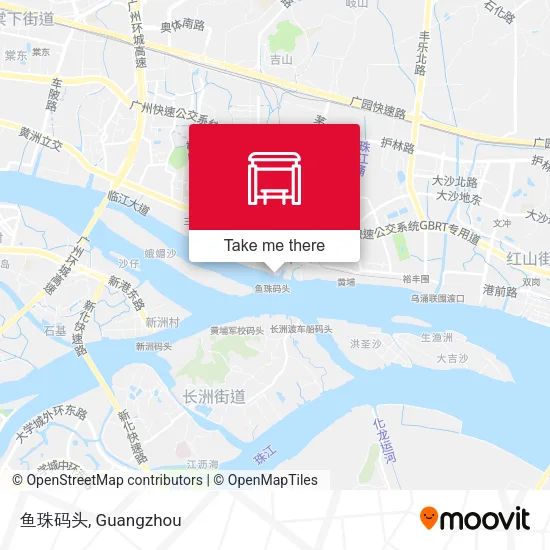 鱼珠码头 map