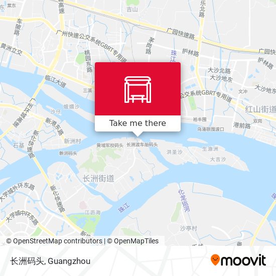 长洲码头 map