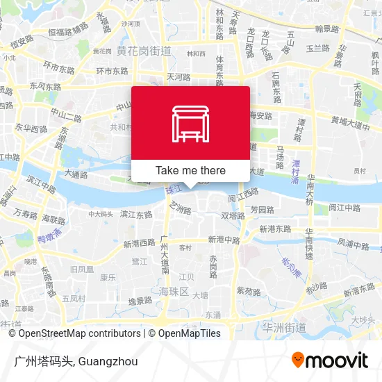 广州塔码头 map