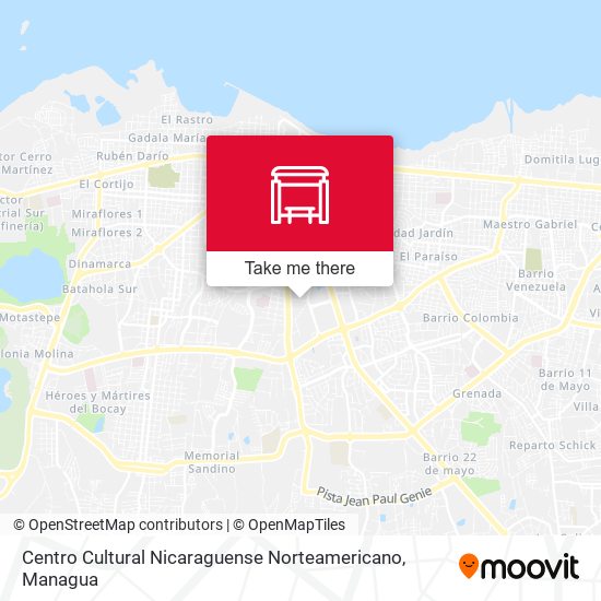 Centro Cultural Nicaraguense Norteamericano map