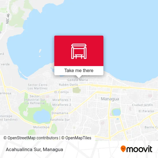 Mapa de Acahualinca Sur