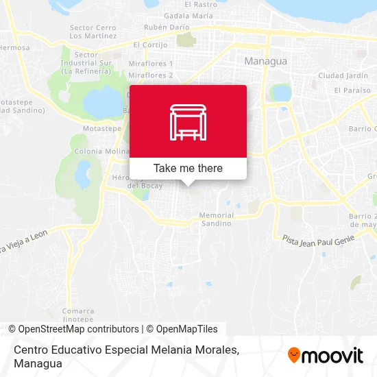 Mapa de Centro Educativo Especial Melania Morales