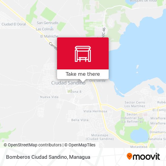 Bomberos Ciudad Sandino map