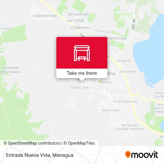 Entrada Nueva Vida map