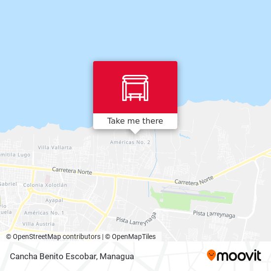 Cancha Benito Escobar map