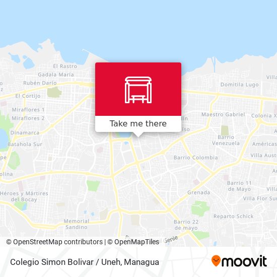 Colegio Simon Bolivar / Uneh map