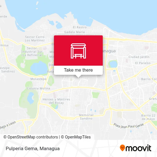 Pulperia Gema map