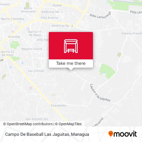 Campo De Baseball Las Jaguitas map