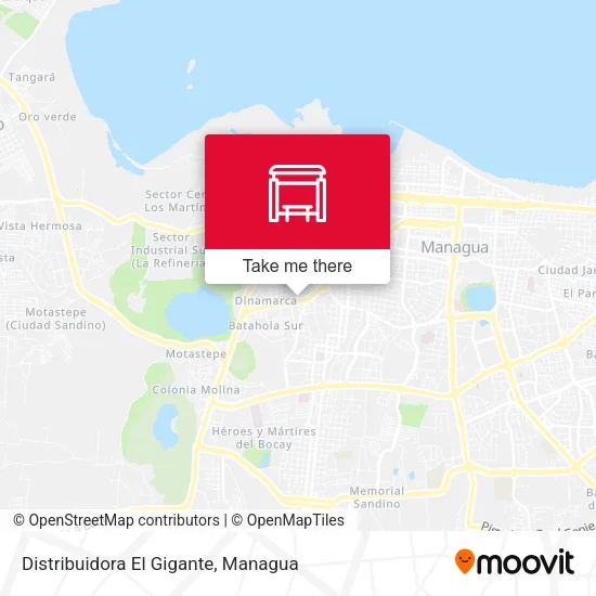 Mapa de Distribuidora El Gigante