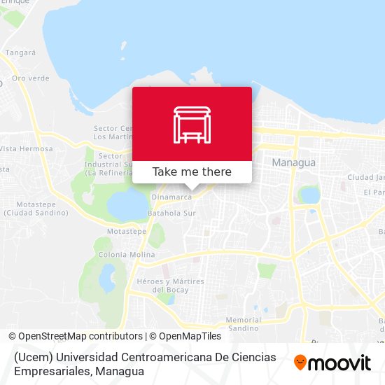 (Ucem) Universidad Centroamericana De Ciencias Empresariales map