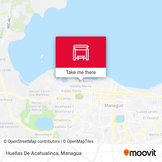 Mapa de Huellas De Acahualinca